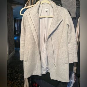 Grey j crew city coat size 0